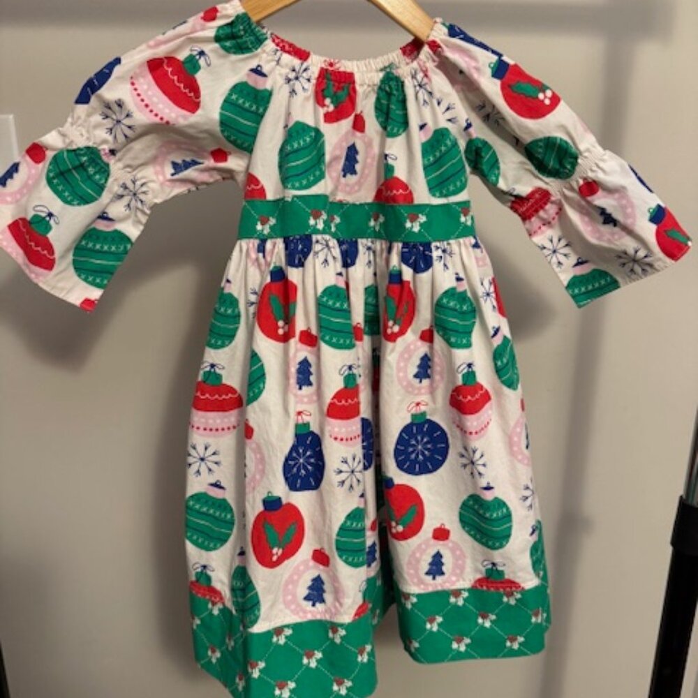 Eleanor Rose Girls Alexa Dress Holiday Ornaments in Great Used Condition Sz-5/6